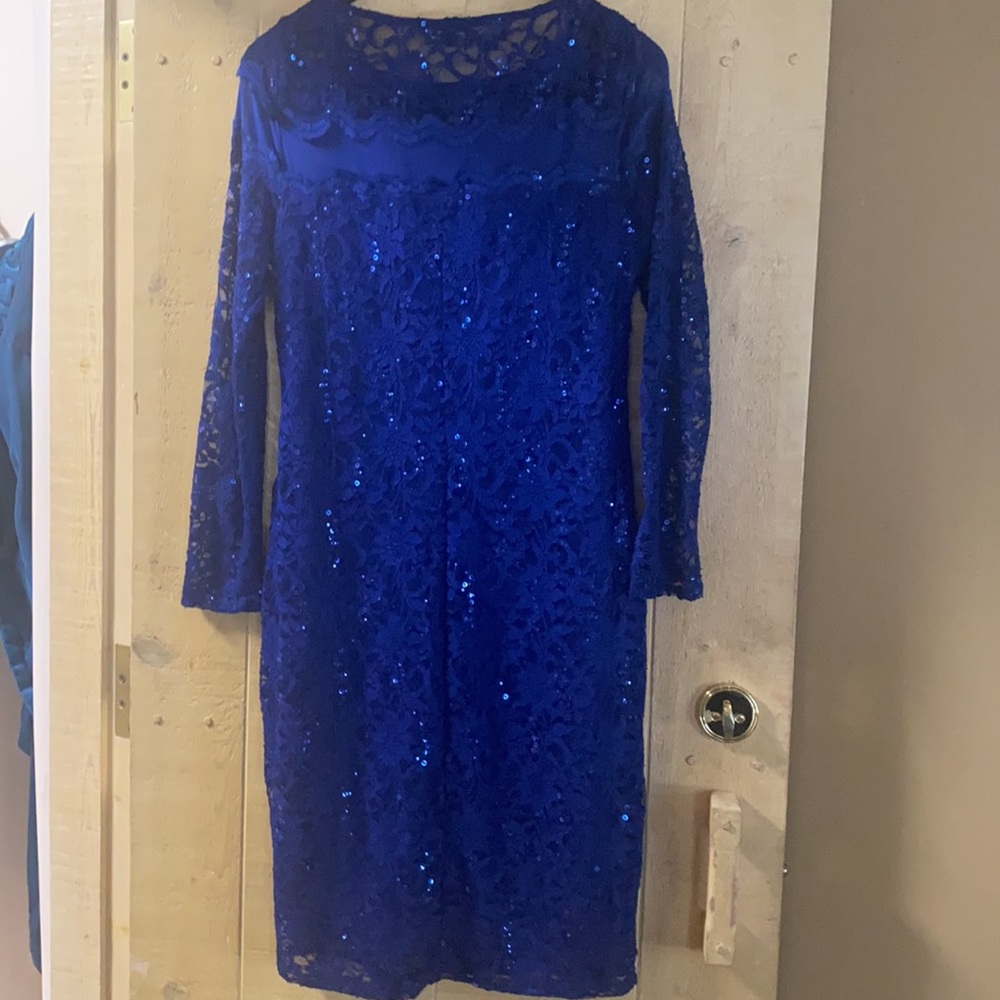 Marina Royal Blue Sequin Dress